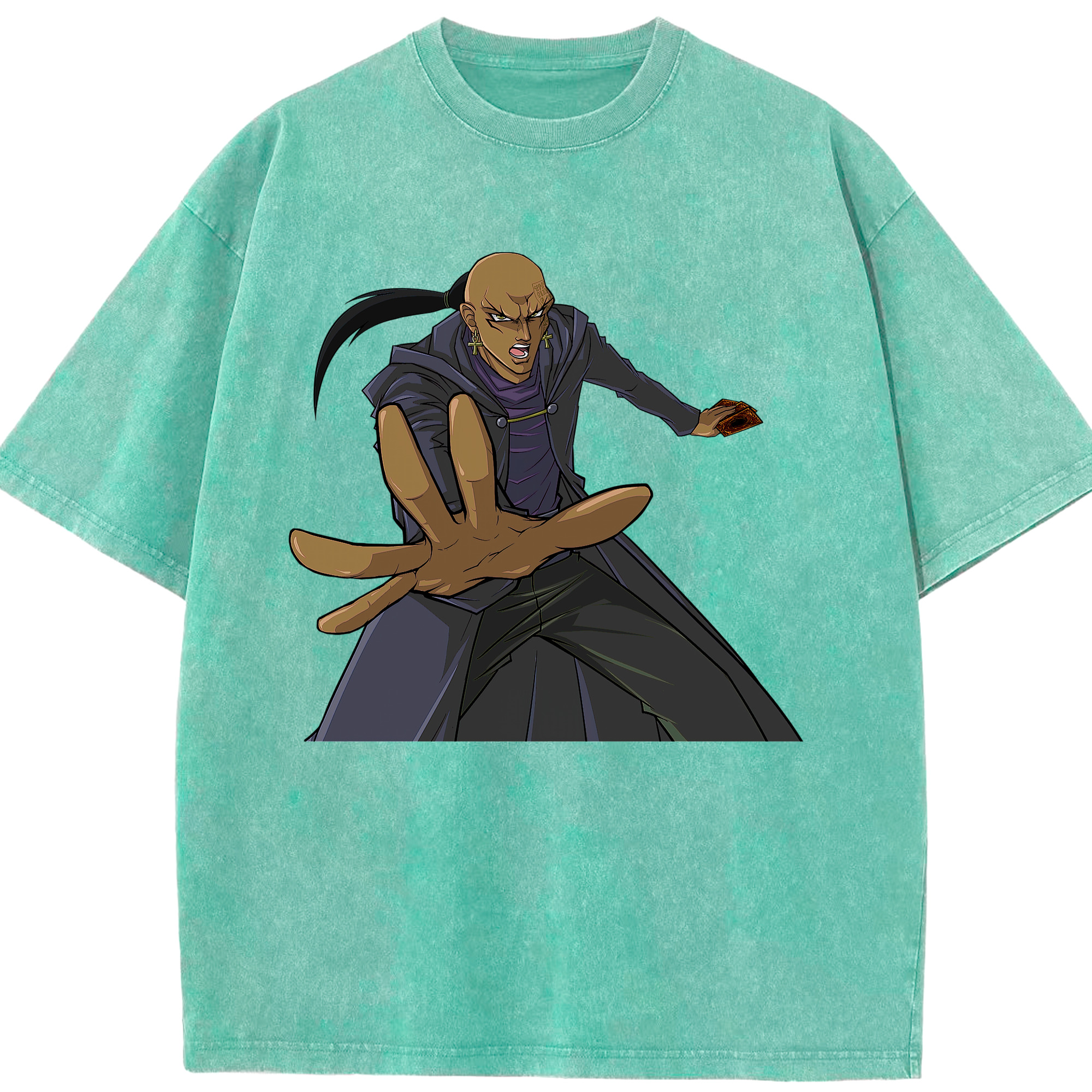 （画像用） 遊☆戯☆王 Yu-Gi-Oh! 綿100% ヴィンテージ風 半袖Tシャツ（フロントプリント）